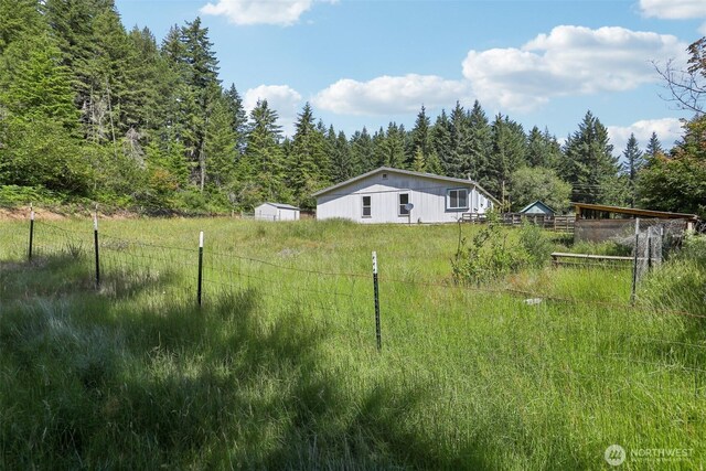 801 Hemlock Rd, Carson, WA 98610 - view of yard with a wooded view