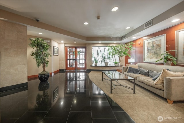 10047 Main St Unit 319, Bellevue, WA 98004 - community lobby featuring recessed lighting and a surveillance system