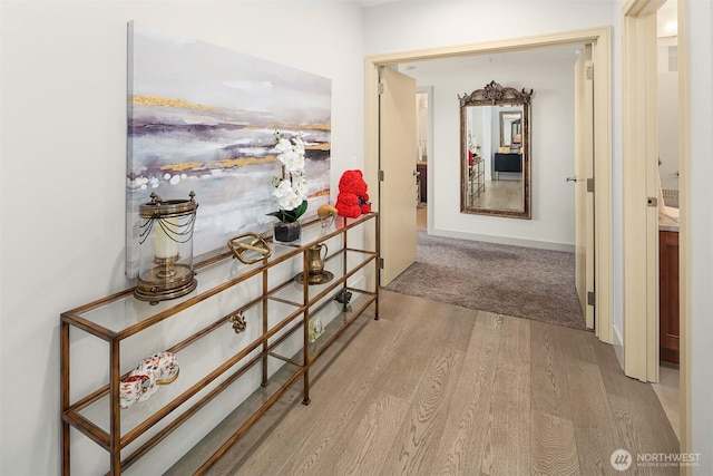 10650 NE 9th Pl Unit 2524, Bellevue, WA 98004 - corridor featuring wood finished floors