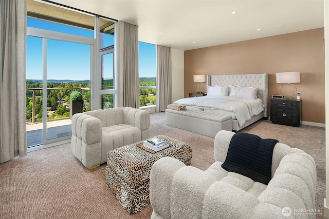 10650 NE 9th Pl Unit 2524, Bellevue, WA 98004 - bedroom featuring access to outside and carpet floors
