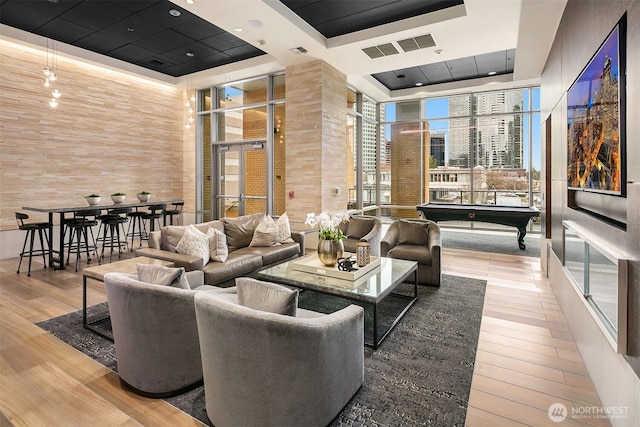 10650 NE 9th Pl Unit 2524, Bellevue, WA 98004 - common area with a wall of windows