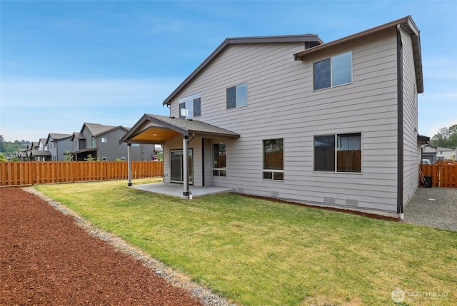 298 Hovey St, Buckley, WA 98321 - rear view of house featuring a patio and crawl space