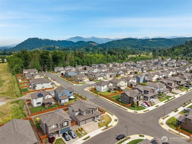 298 Hovey St, Buckley, WA 98321 - aerial perspective of suburban area with a mountainous background