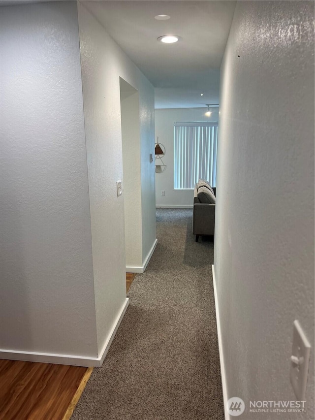 4800 200th St SW Unit E205, Lynnwood, WA 98036 - hall featuring baseboards and carpet flooring