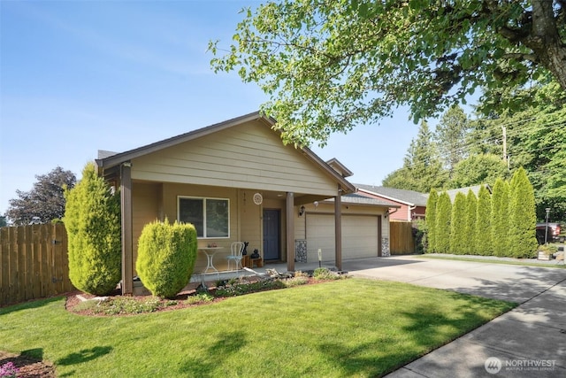 16 NW 23rd St, Battle Ground, WA 98604 - view of front of house with covered porch, a garage, and driveway