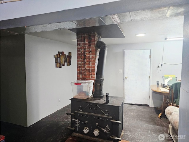 591 Division Ave, Morton, WA 98356 - finished basement with a wood stove