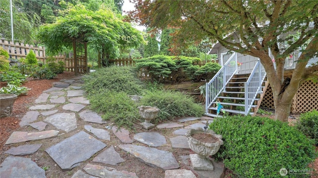 12350 SE 96th Pl, Renton, WA 98056 - view of yard featuring stairway