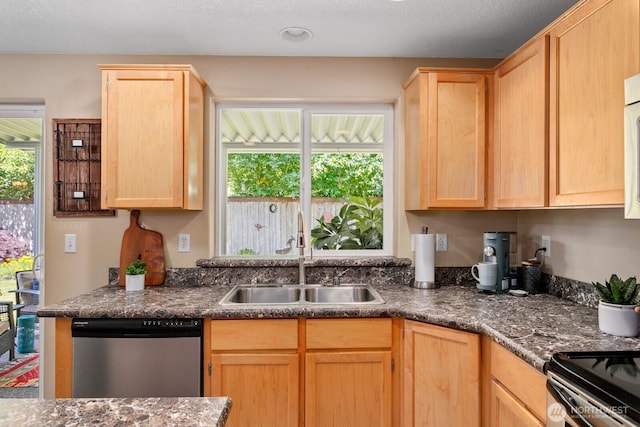14908 NE 70th St, Vancouver, WA 98682 - kitchen with light brown cabinets, dishwasher, and plenty of natural light