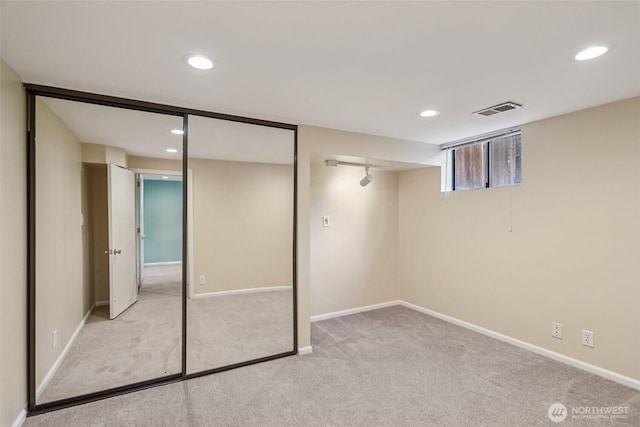 806 SW 126th St, Seattle, WA 98146 - basement with carpet and recessed lighting