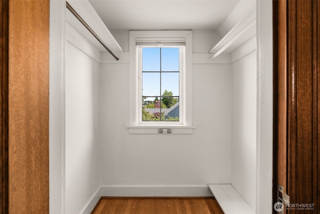1157 N 78th St, Seattle, WA 98103 - spacious closet with wood finished floors