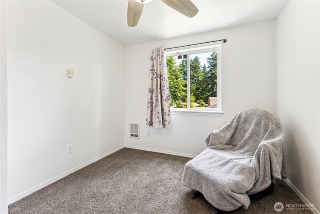 17602 154th Way SE, Yelm, WA 98597 - living area featuring carpet and ceiling fan