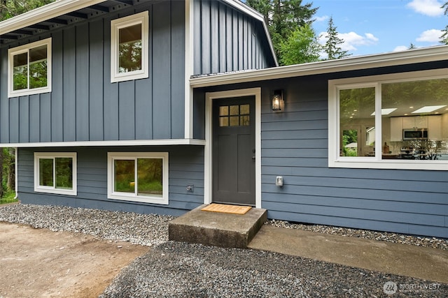 754 SW Oak Rd, Port Orchard, WA 98367 - view of exterior entry with board and batten siding