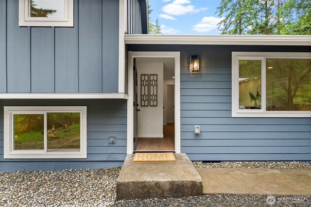 754 SW Oak Rd, Port Orchard, WA 98367 - view of exterior entry featuring board and batten siding