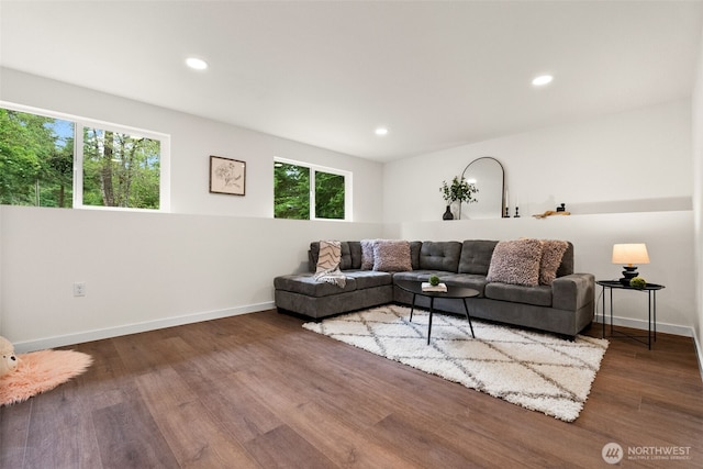 754 SW Oak Rd, Port Orchard, WA 98367 - living room with wood finished floors and recessed lighting