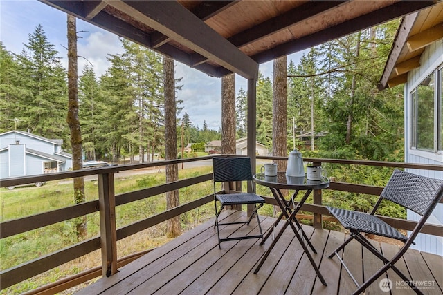 1681 E Saint Andrews Dr N, Shelton, WA 98584 - view of wooden deck
