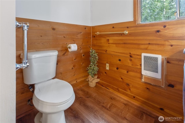 1681 E Saint Andrews Dr N, Shelton, WA 98584 - half bathroom with heating unit and wood finished floors