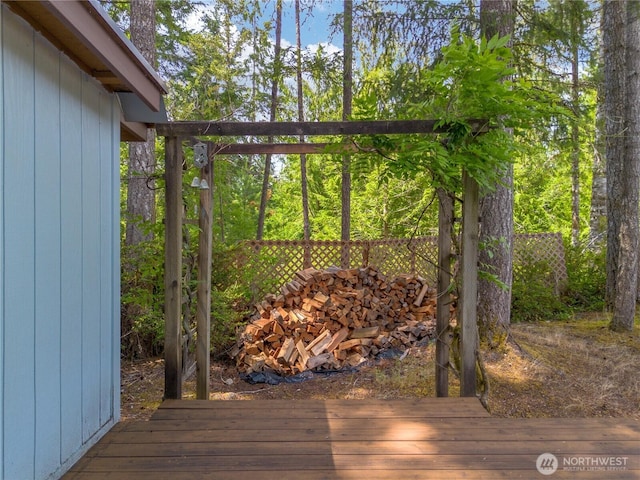 1681 E Saint Andrews Dr N, Shelton, WA 98584 - view of wooden deck