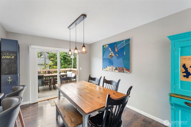 2954 Lowren Loop, Port Orchard, WA 98366 - dining space with dark wood-type flooring and baseboards