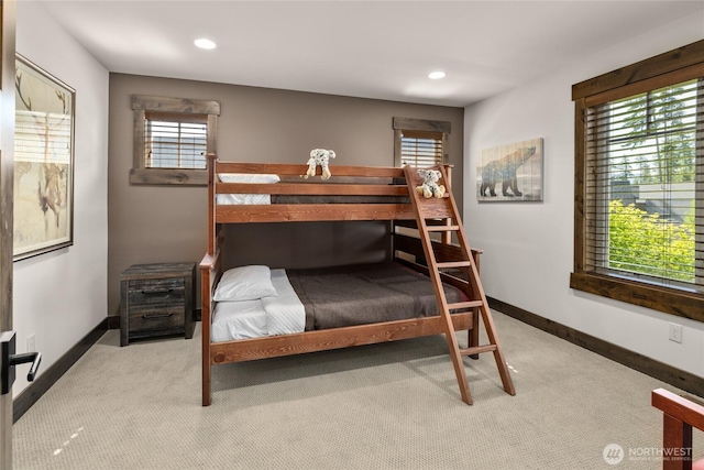 151 Miners Camp Way, Cle Elum, WA 98922 - bedroom featuring light colored carpet, multiple windows, and recessed lighting