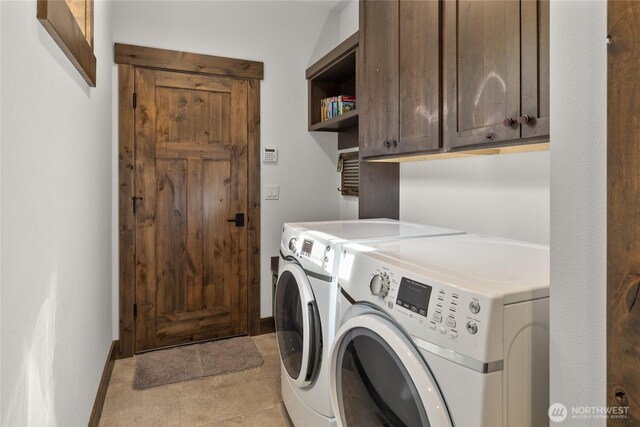 151 Miners Camp Way, Cle Elum, WA 98922 - laundry room featuring independent washer and dryer and cabinet space