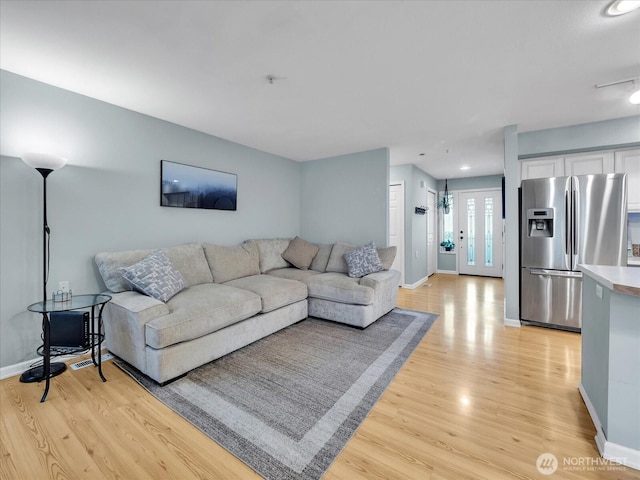 2218 S 336th St Unit 604, Federal Way, WA 98003 - living area with light wood-type flooring and recessed lighting