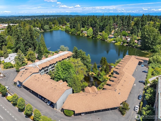 19428 Aurora Ave N Unit 427, Shoreline, WA 98133 - aerial view of a forest and a nearby body of water