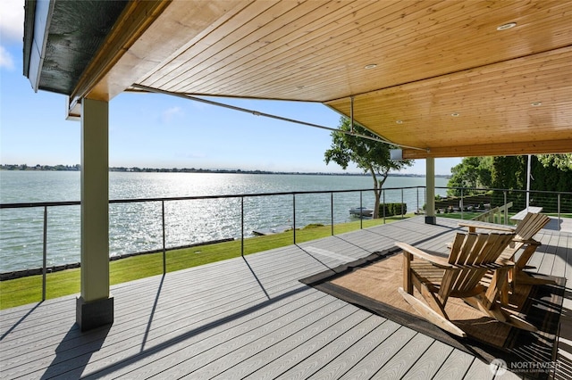 2102 NE Elgin Rd, Moses Lake, WA 98837 - deck featuring a water view