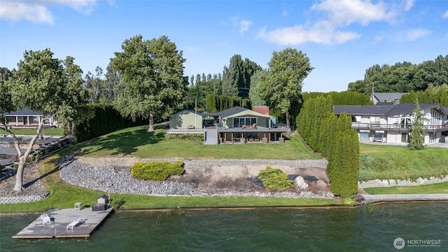 2102 NE Elgin Rd, Moses Lake, WA 98837 - aerial view of property and surrounding area with a nearby body of water
