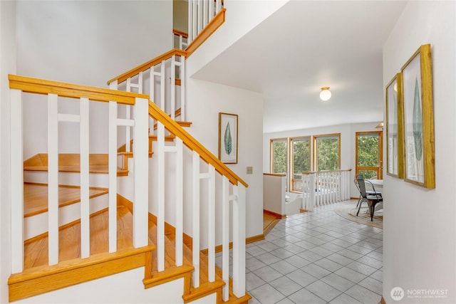 7401 E Heather Way, Everett, WA 98203 - staircase featuring baseboards and tile patterned floors