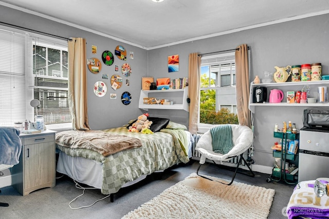 4715 19th Ave NE, Seattle, WA 98105 - carpeted bedroom featuring ornamental molding