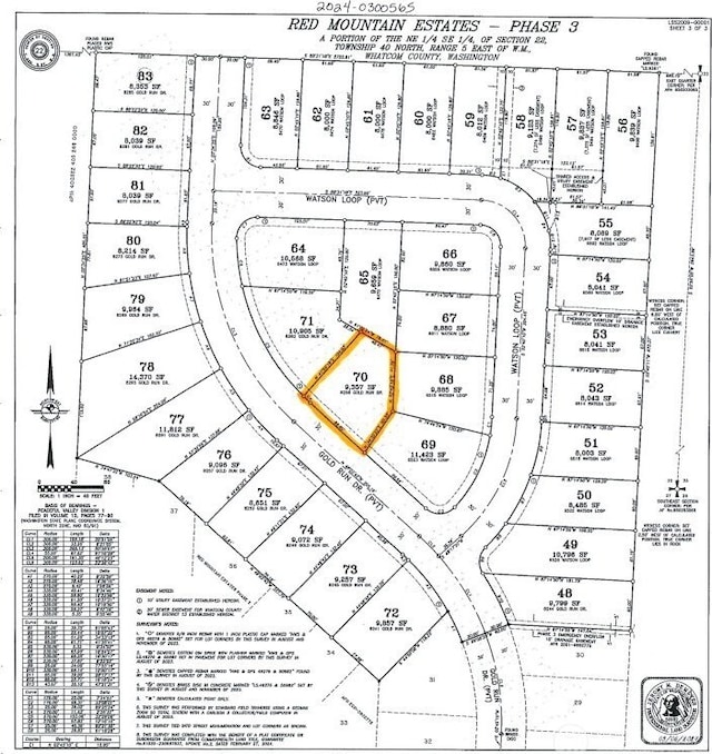 8256 Gold Run Dr, Maple Falls, WA 98266 - map showing property parcels