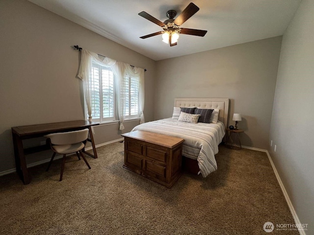 12003 Summit Haven Pl, Yakima, WA 98908 - bedroom featuring carpet and a ceiling fan
