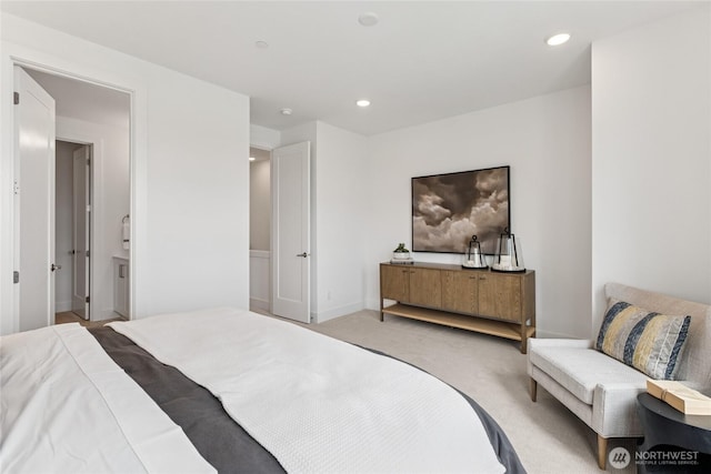 12257 137th Pl NE Unit 2901, Redmond, WA 98052 - bedroom featuring recessed lighting and light carpet