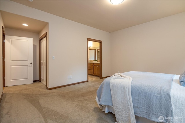 700 Twin Brooks Dr, Mount Vernon, WA 98273 - bedroom with light colored carpet and ensuite bath