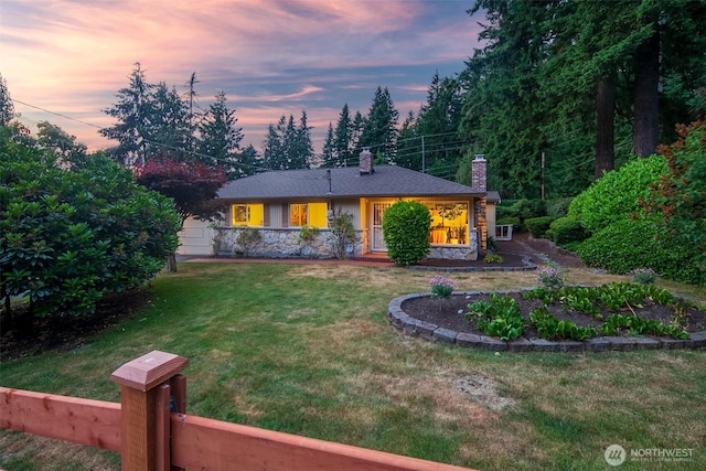 852 NE 194th St, Shoreline, WA 98155 - single story home with a chimney and stone siding