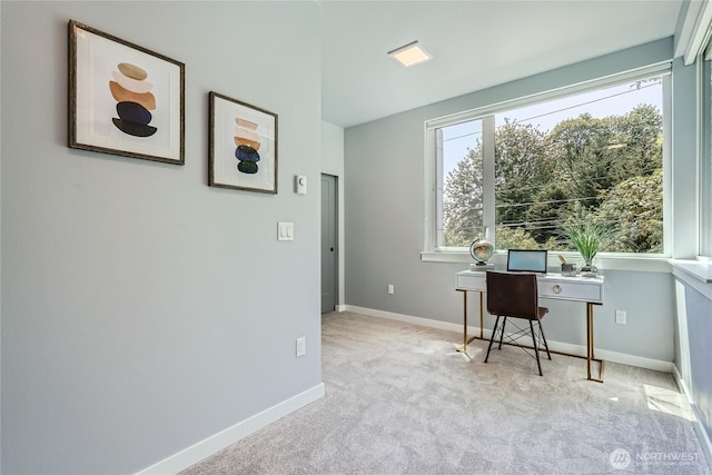 3540 S Graham St, Seattle, WA 98118 - home office with carpet floors and healthy amount of natural light