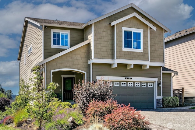 7649 NE 196th St, Kenmore, WA 98028 - craftsman-style house with a garage and asphalt driveway