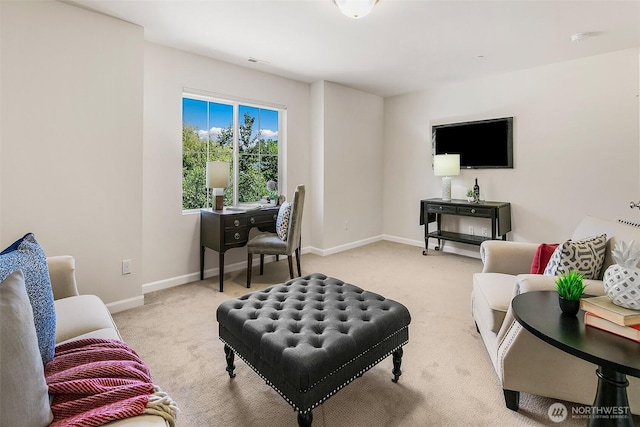 7649 NE 196th St, Kenmore, WA 98028 - living room with light carpet and baseboards