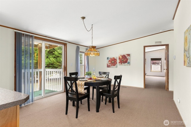 889 NE Sleepy Way, Bremerton, WA 98311 - dining space featuring light carpet and crown molding