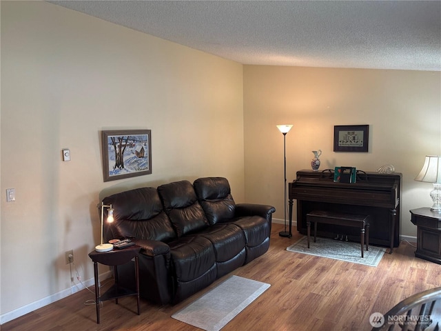 12611 50th Dr SE, Everett, WA 98208 - living room featuring wood finished floors and a textured ceiling