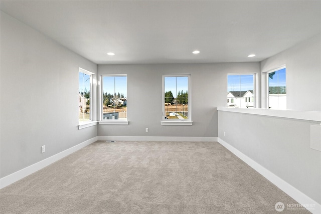 15705LOT13 SE 257th St, Covington, WA 98042 - unfurnished room with healthy amount of natural light, carpet flooring, and recessed lighting