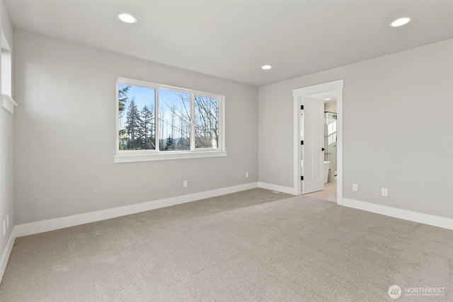 15705LOT13 SE 257th St, Covington, WA 98042 - unfurnished room with carpet flooring and recessed lighting