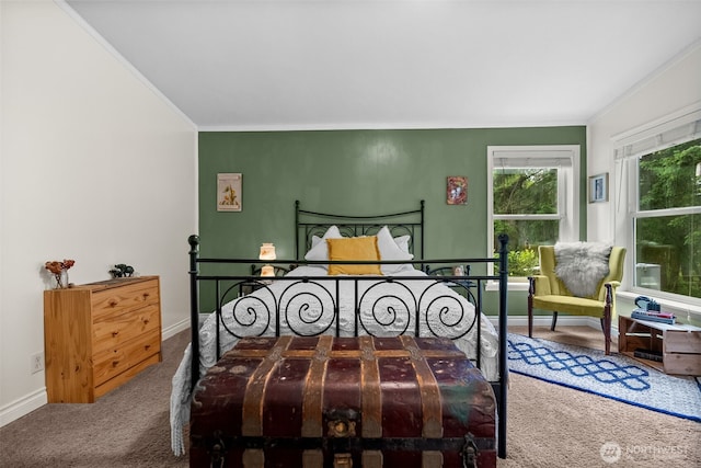 12543 Bear Track Ln SW, Port Orchard, WA 98367 - bedroom featuring carpet floors and ornamental molding