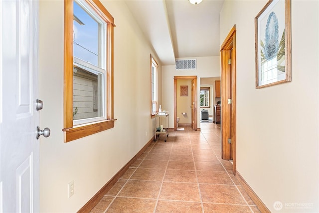 1007 N Forest St, Bellingham, WA 98225 - hall featuring baseboards and light tile patterned flooring
