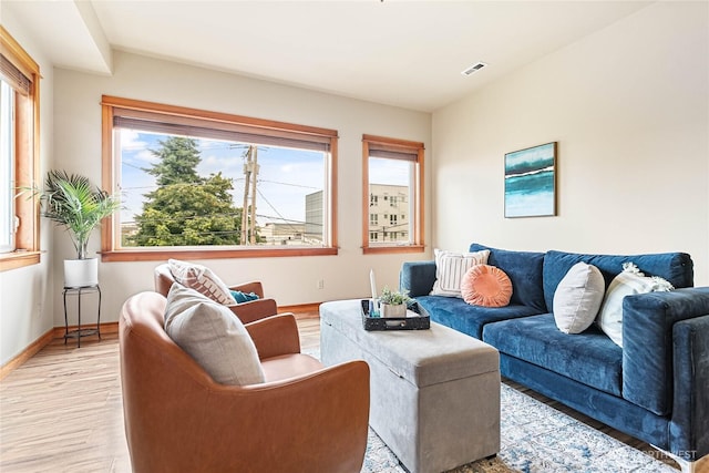 1007 N Forest St, Bellingham, WA 98225 - living area with light wood-type flooring and baseboards