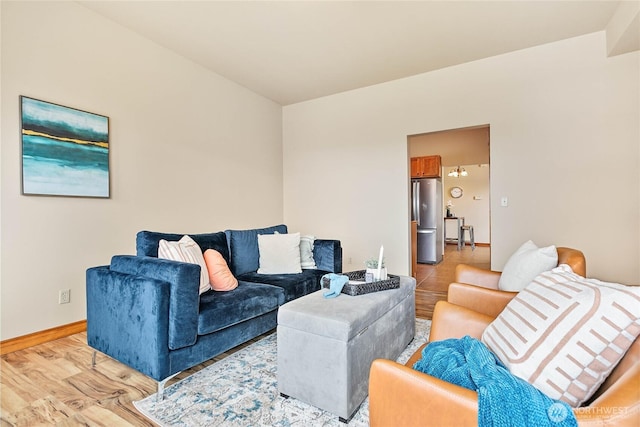 1007 N Forest St, Bellingham, WA 98225 - living area featuring wood finished floors and baseboards