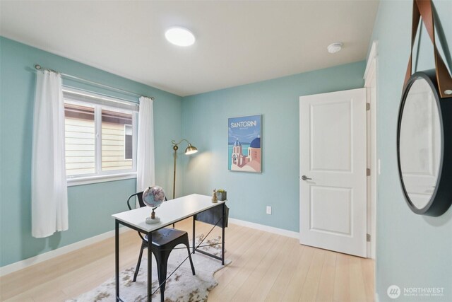 20402 1st Pl W, Lynnwood, WA 98036 - office with light wood-type flooring and baseboards