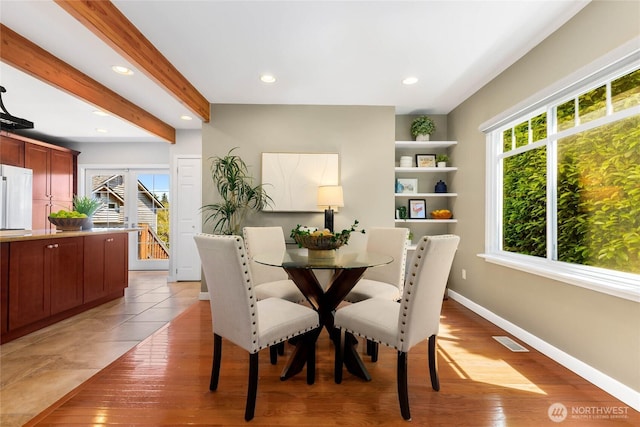 1628 27th Ave, Seattle, WA 98122 - dining area with recessed lighting and light wood-type flooring