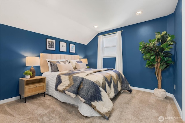 1628 27th Ave, Seattle, WA 98122 - carpeted bedroom with lofted ceiling and recessed lighting