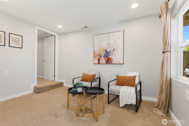 1628 27th Ave, Seattle, WA 98122 - sitting room with carpet and recessed lighting